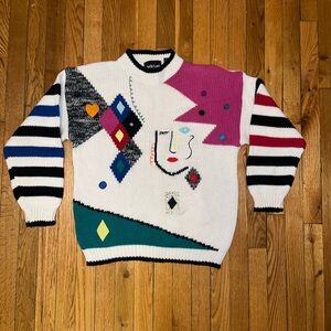 Retro | Adrian Spencer Abstract Sweater!!